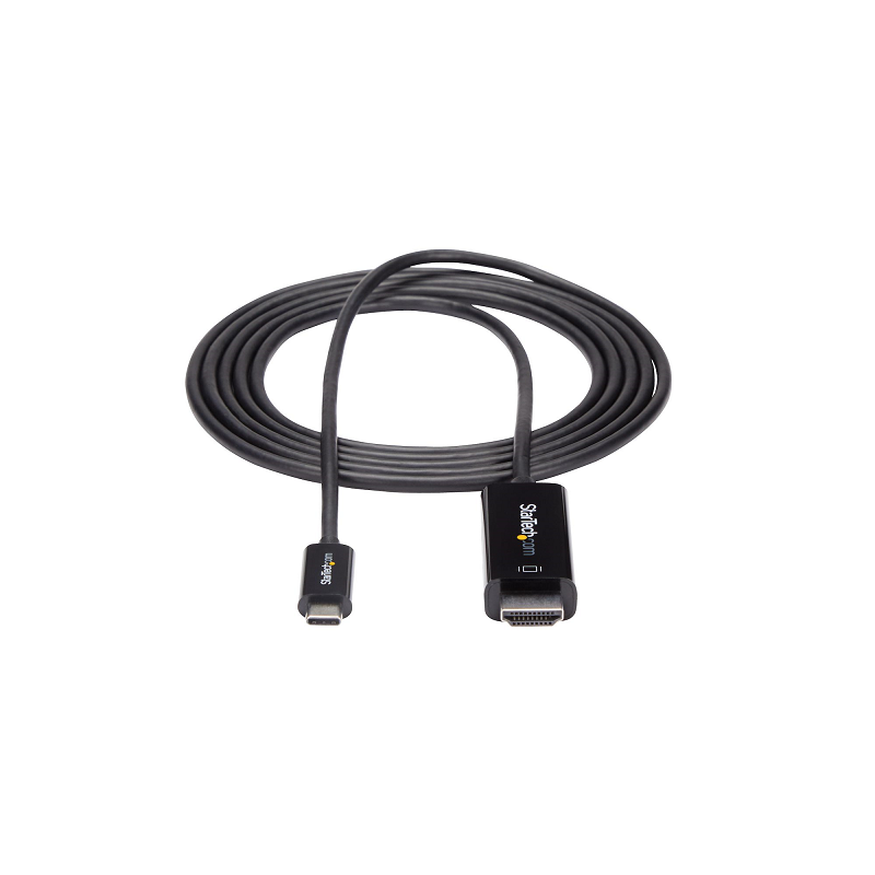 StarTech CDP2HD2MBNL 6ft (2m) USB C to HDMI Cable - 4K 60Hz - Black